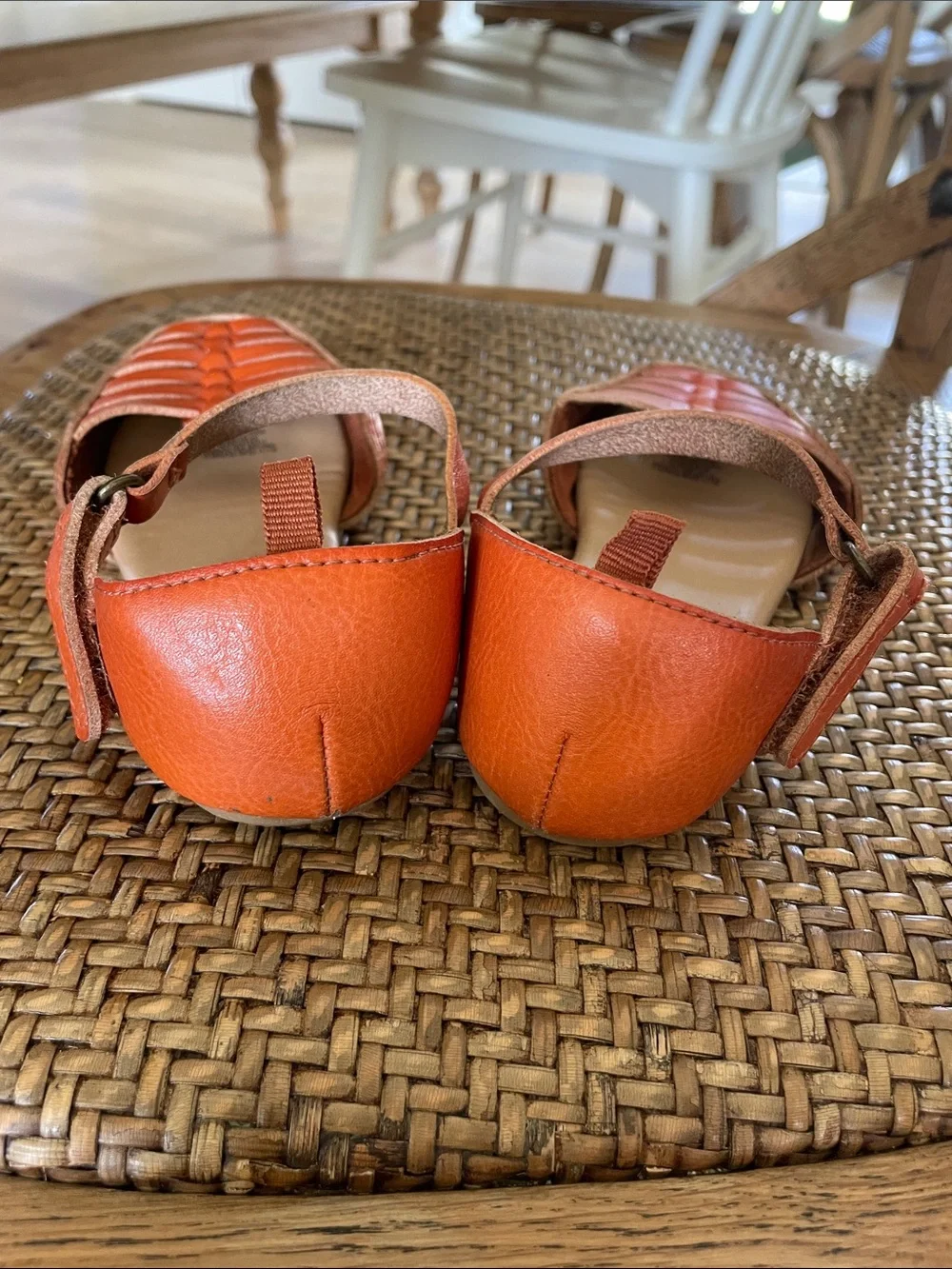 Old Navy Orange Strappy girls Ankle Sandals